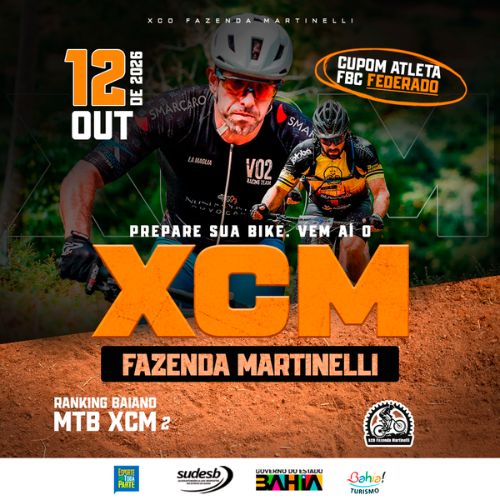 Banner oficial XCM Fazenda Martinelli 2026